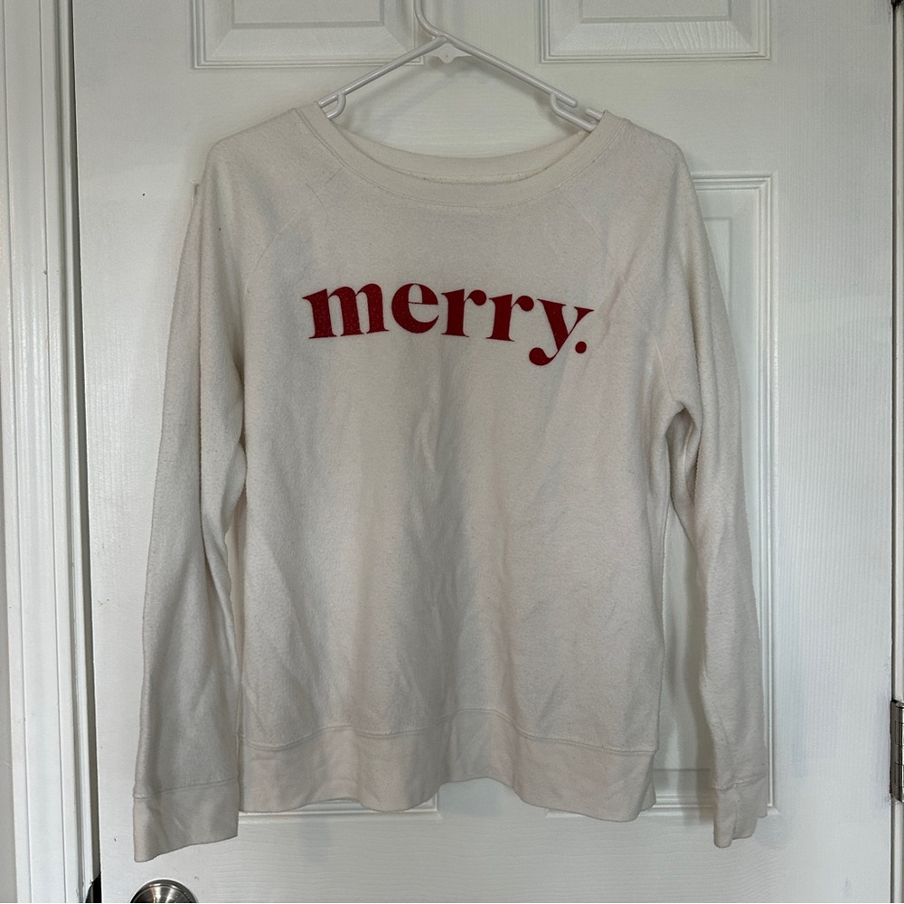 White christmas crew neck